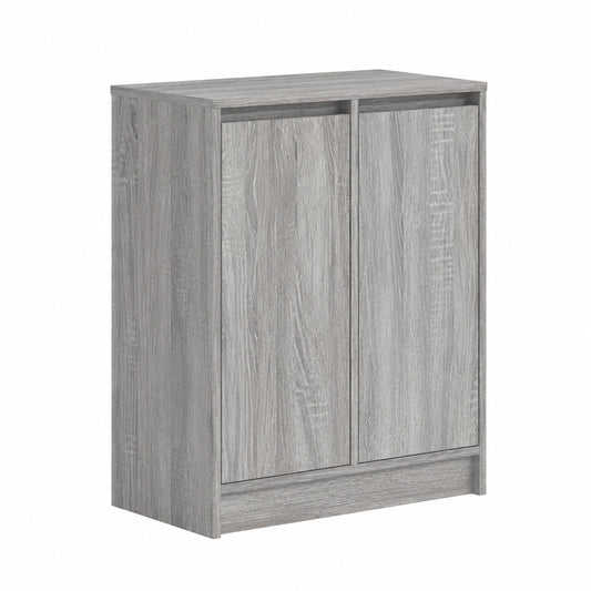 Scarpiera in legno con 2 ante e 8 ripiani, salvaspazio per corridoio, design moderno